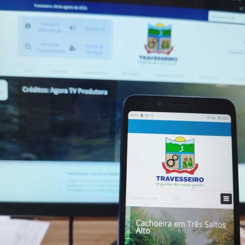 Site da Prefeitura de Travesseiro