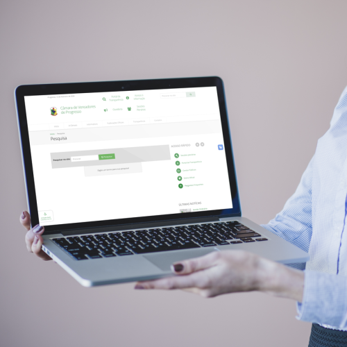 Site da Câmara de Progresso - RS