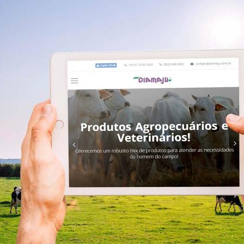 Site da Diamaju Agrícola