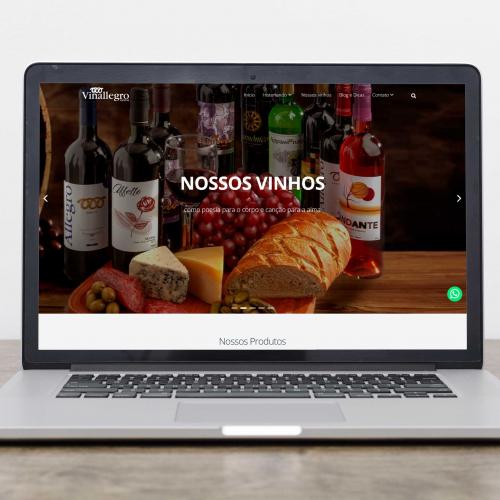 Site da Cantina Vinallegro